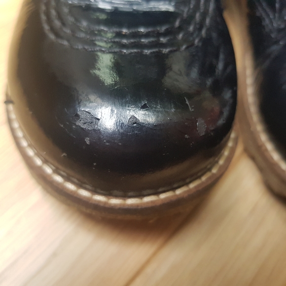 Kickers - Toddler shiny leather boots, size US 8 - Picture 6 of 8